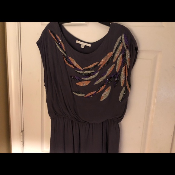 LC Lauren Conrad blouse with beaded accent design - Picture 3 of 4